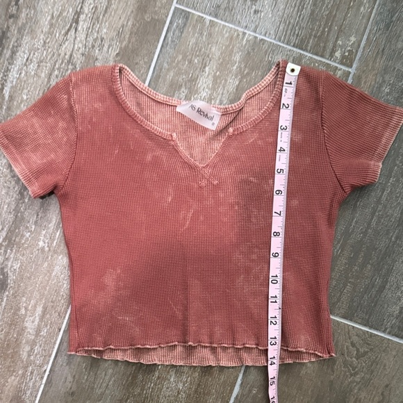 Rust Ribbed Crop Top - Picture 7 of 7